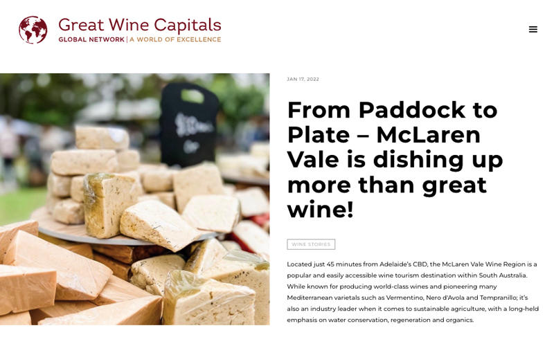 Great Wine Capitals Mc Laren Vale Article